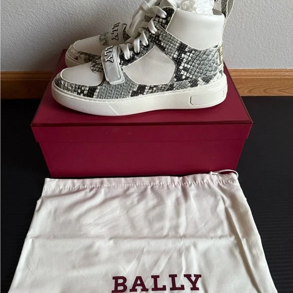 Bally Snakeskin Pattern Sneakers - Picture 1 of 4